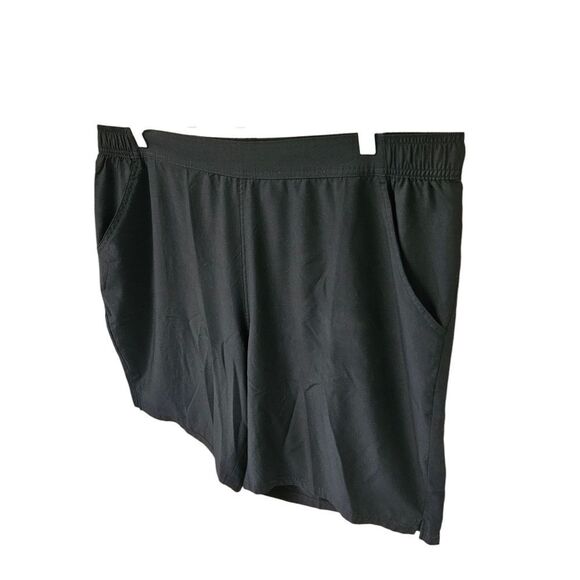 D&CO BEACH Shorts Plus Size Black High Rise Silky Dress Shorts Size 22W - Picture 4 of 13